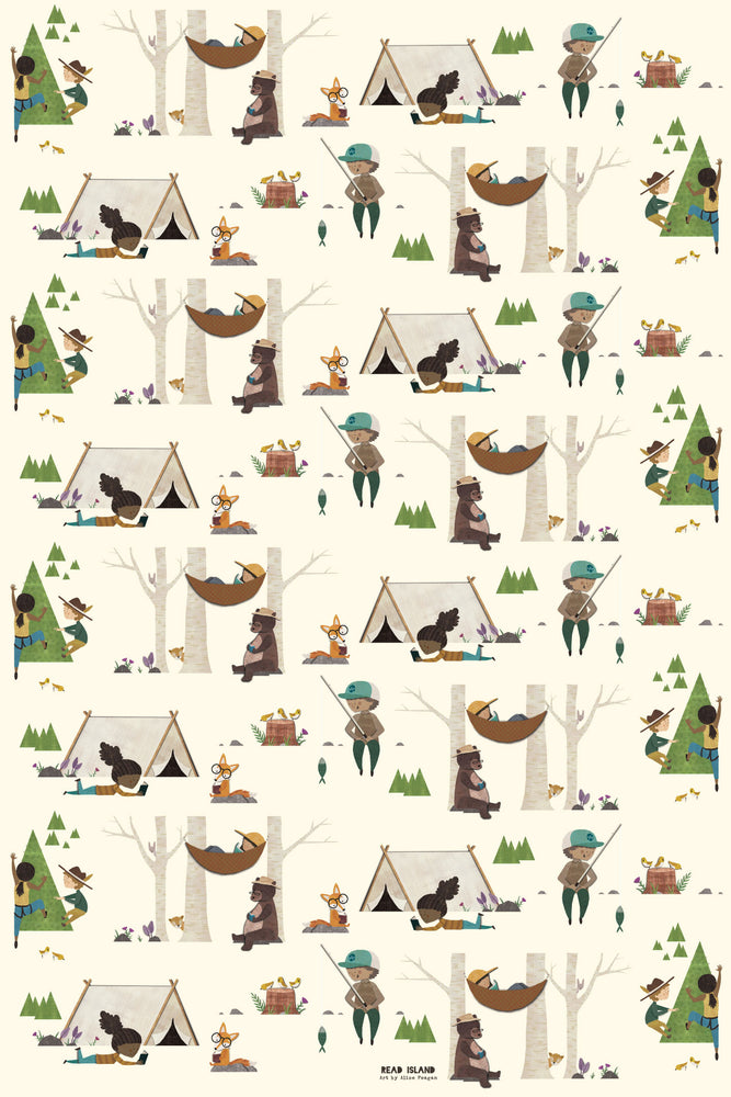 Gift Wrap - Little Camper