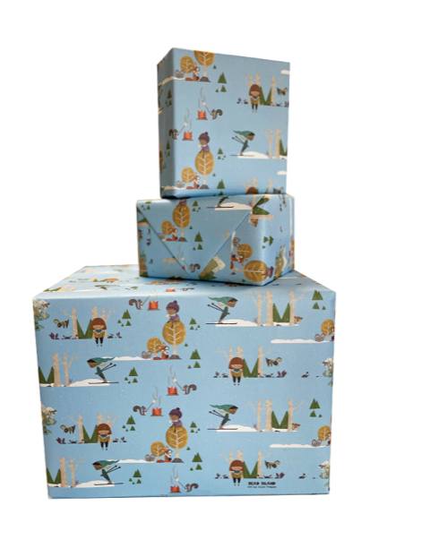 Gift Wrap - Little Skier